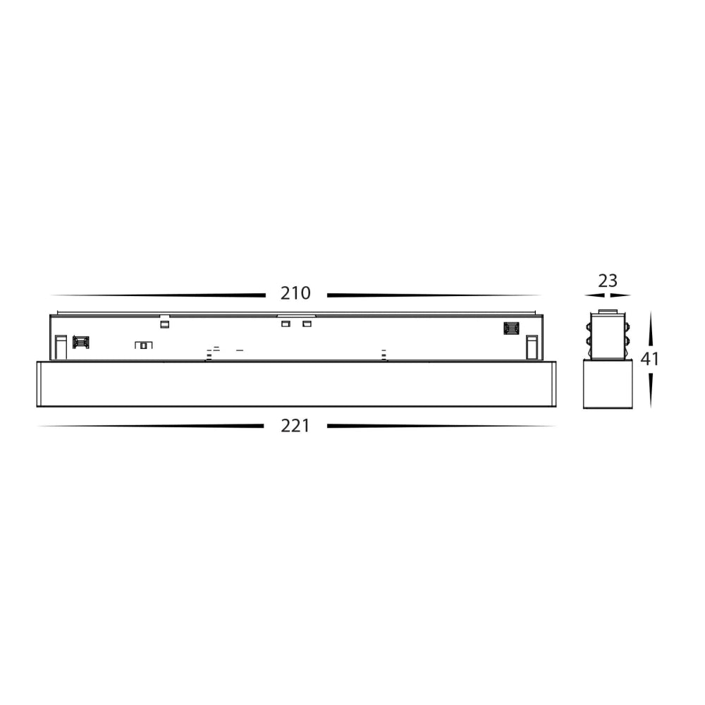 Havit - 12W 48V DC Linear Track Light to suit Low Voltage Track System-Havit Lighting-Ozlighting.com.au