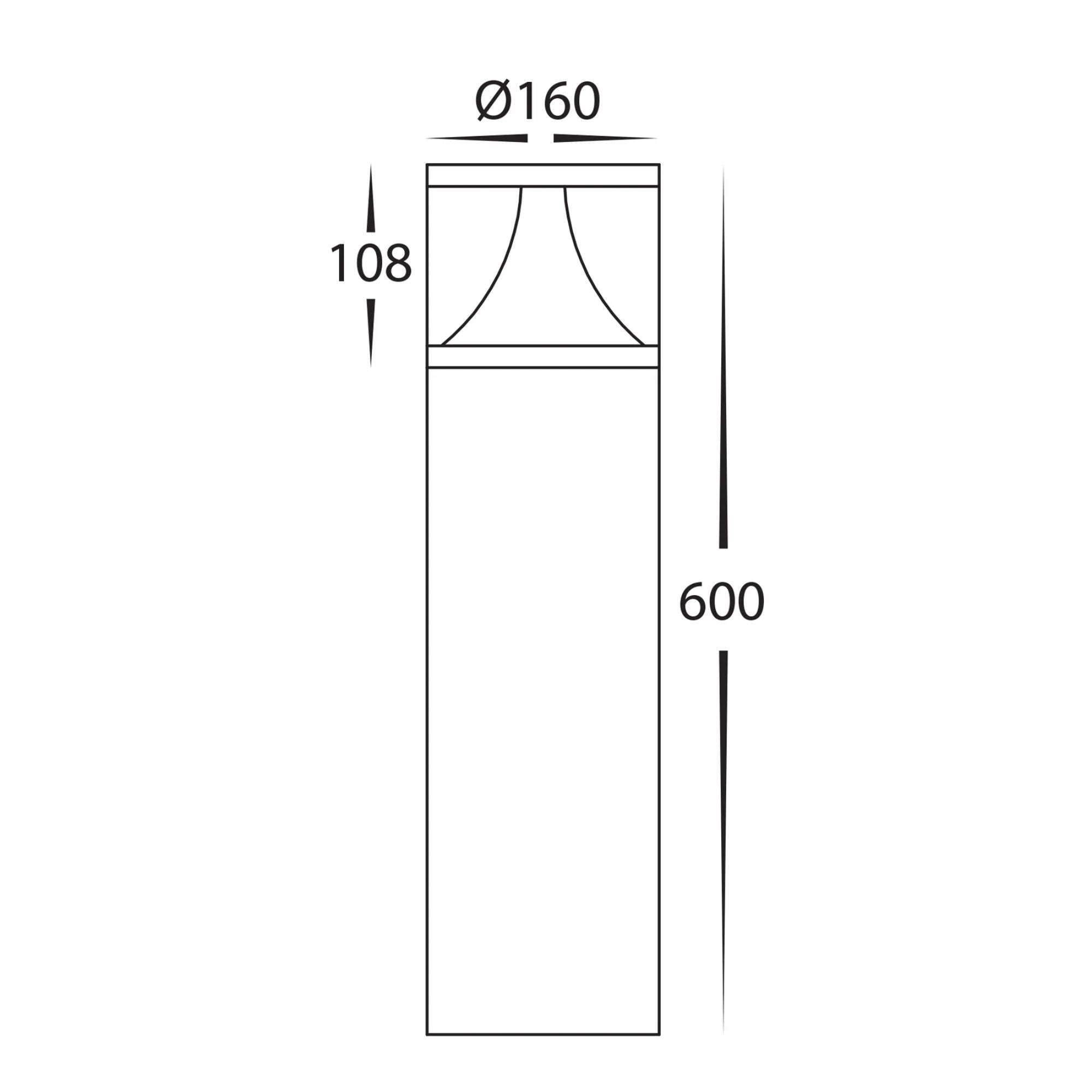 Havit - 18W Large LED Bollard Light-Havit Lighting-Ozlighting.com.au