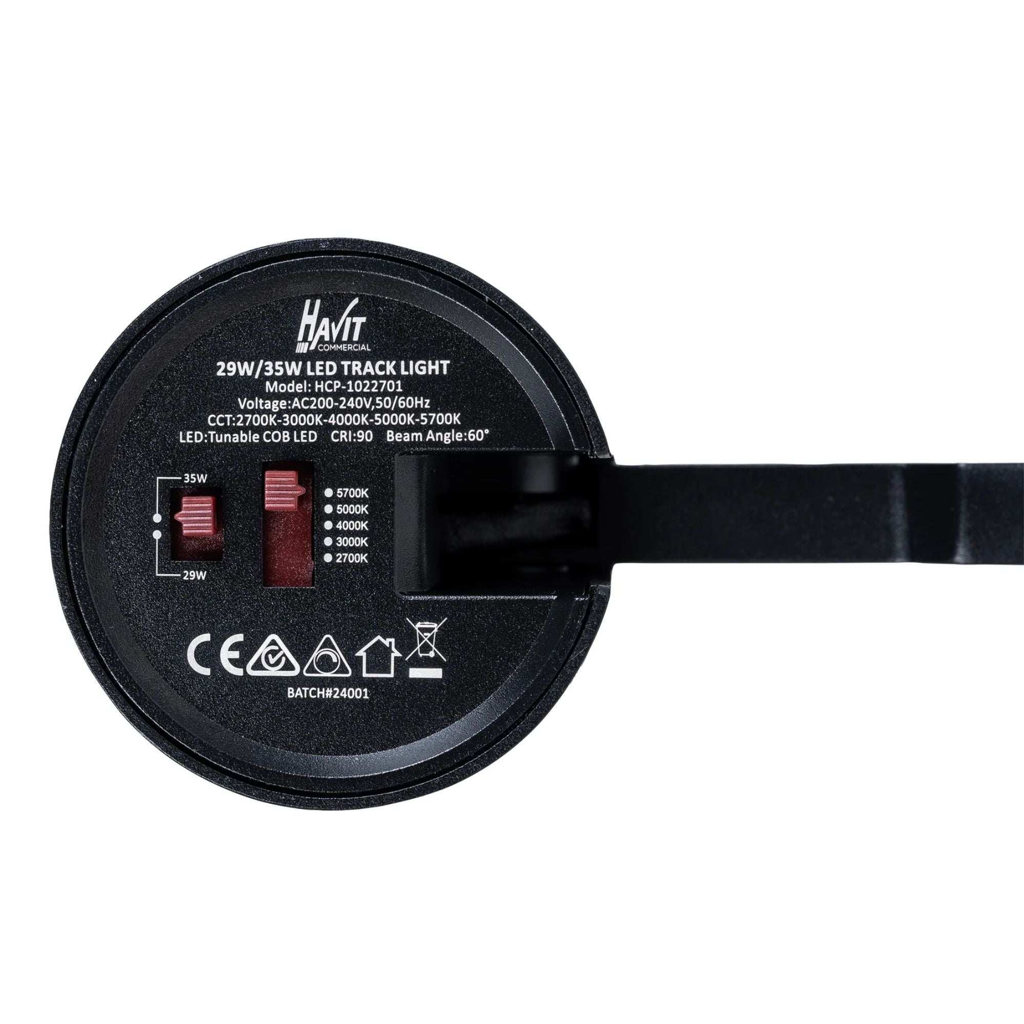 Havit - 29-35W 3-Circuit Dimmable Track Heads-Havit Lighting-Ozlighting.com.au