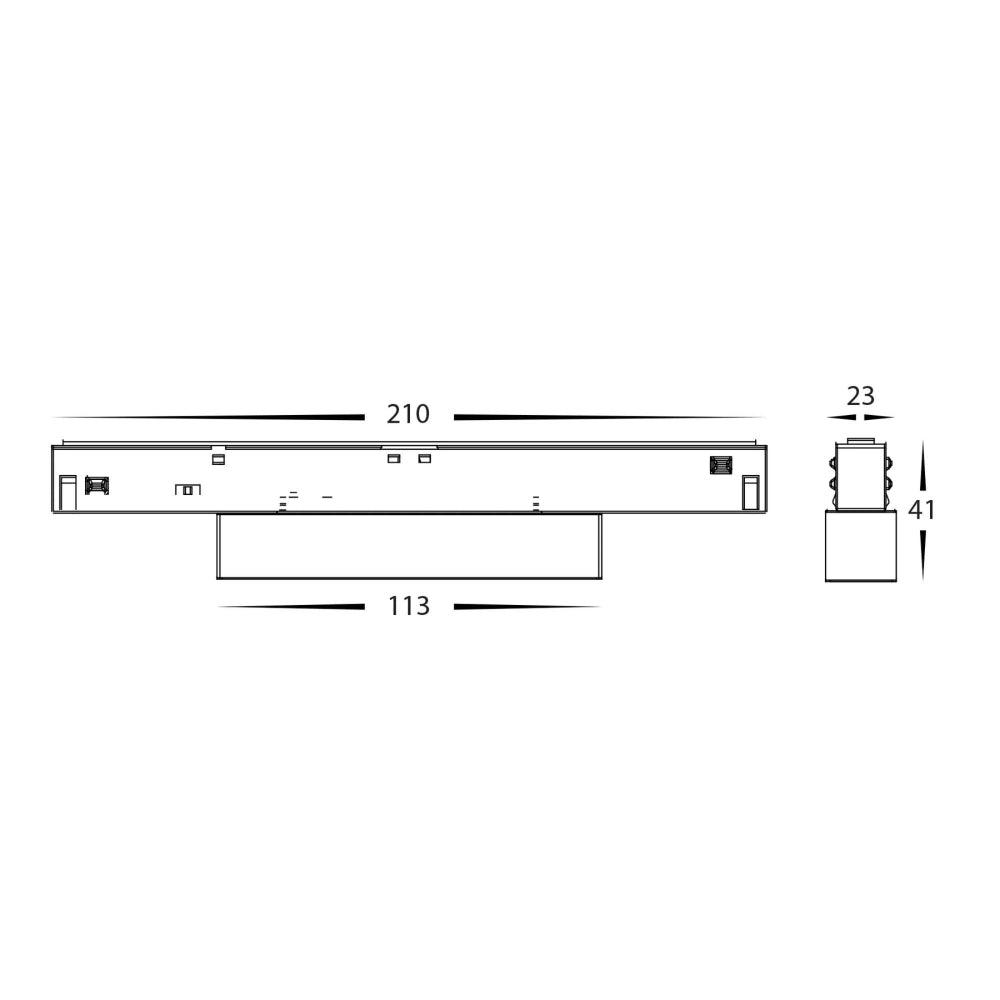 Havit - 6W 48V DC Linear Track Light to suit Low Voltage Track System-Havit Lighting-Ozlighting.com.au
