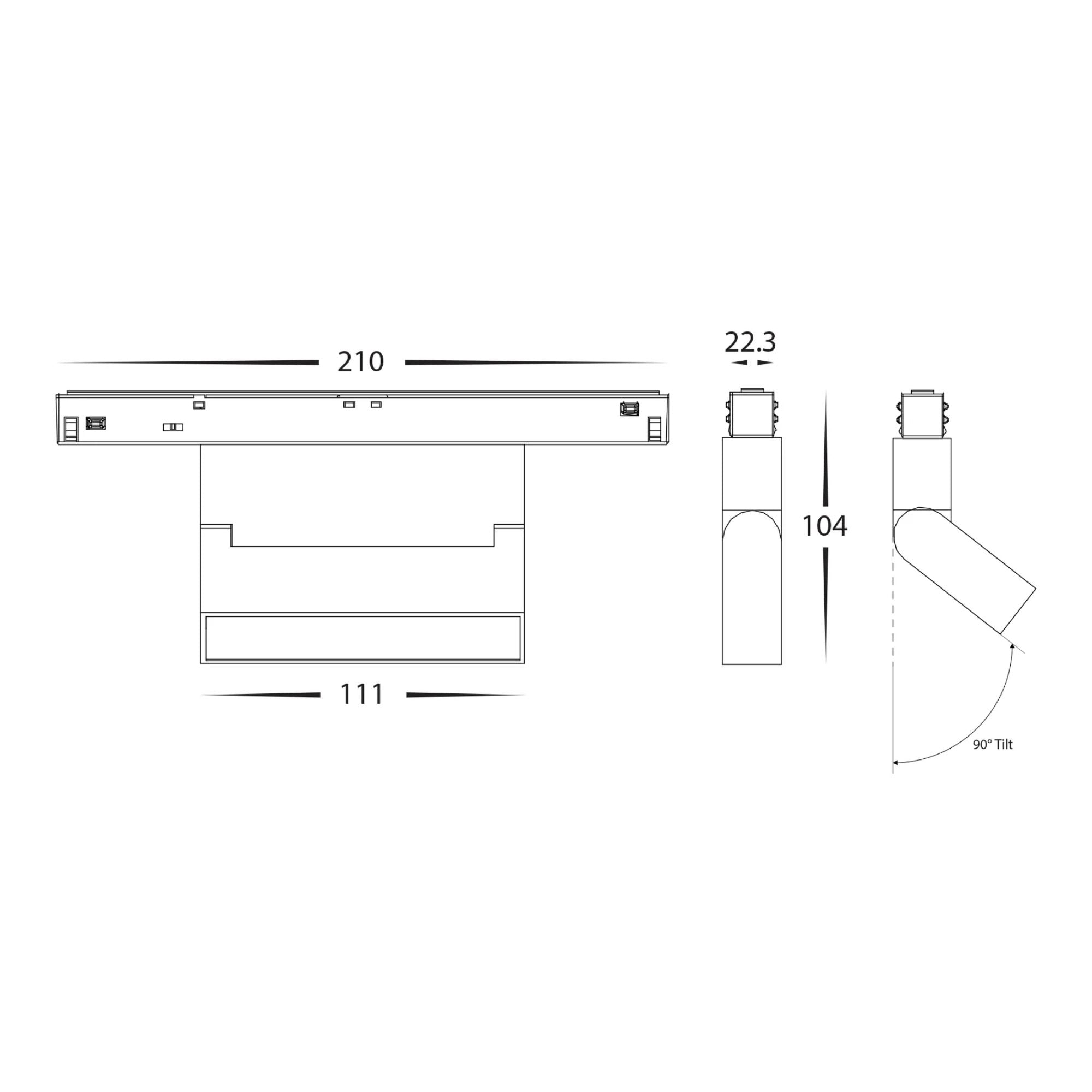 Havit - 6W/10W 48V DC Track Light to suit Low Voltage Track System-Havit Lighting-Ozlighting.com.au