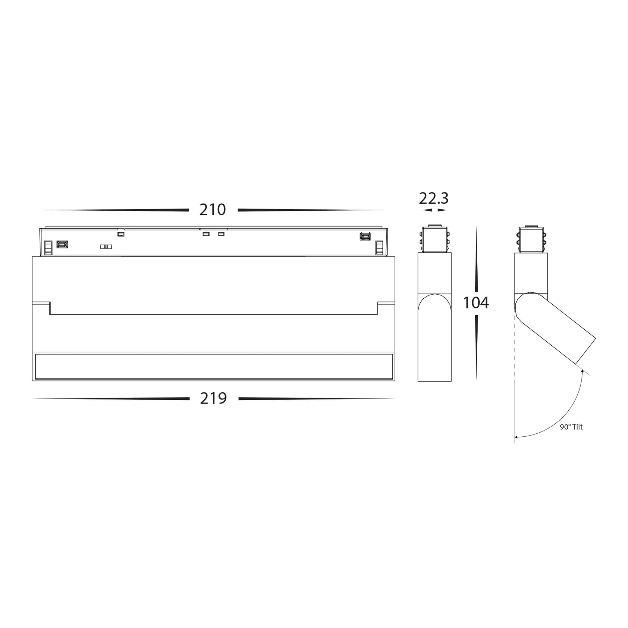 Havit - 6W/10W 48V DC Track Light to suit Low Voltage Track System-Havit Lighting-Ozlighting.com.au