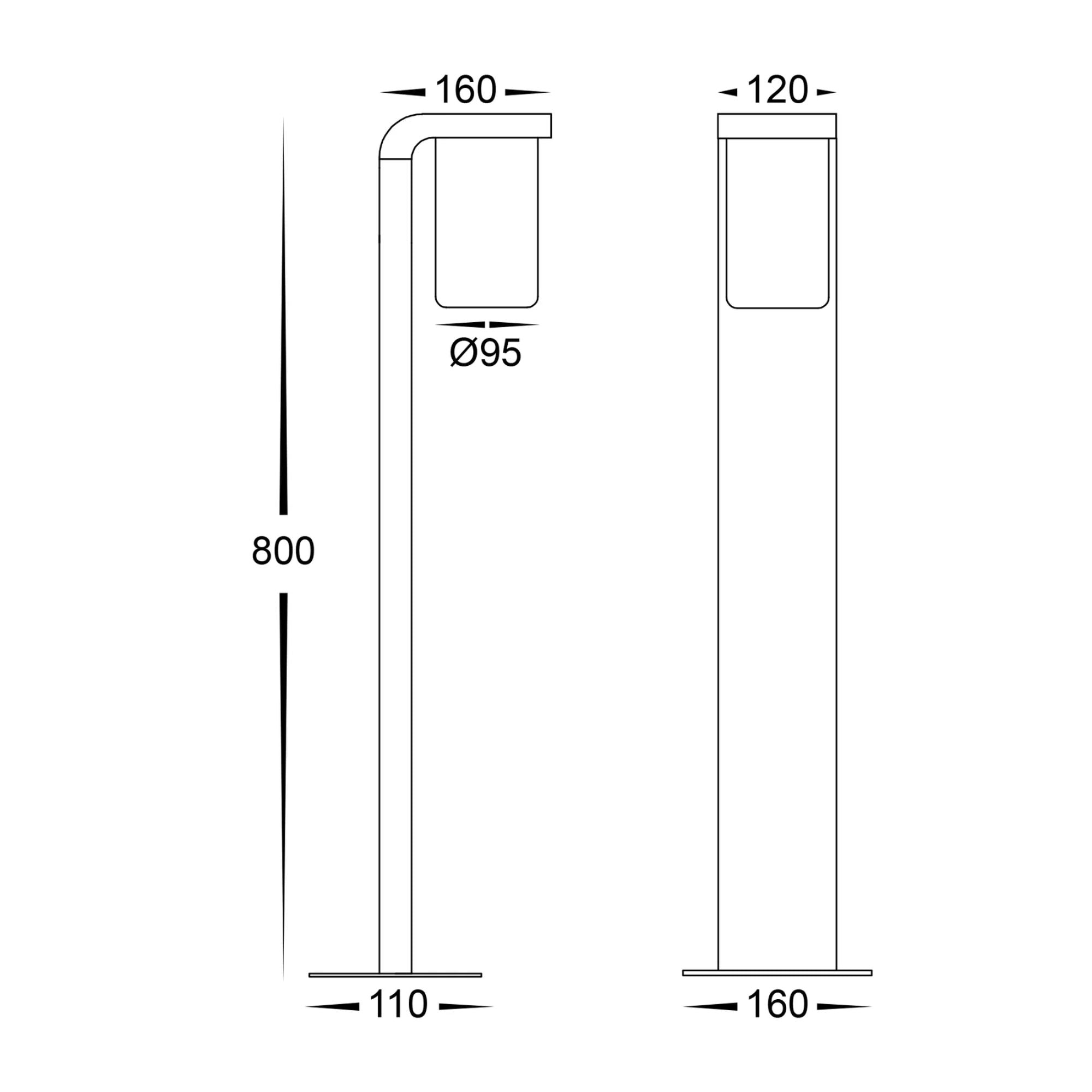 Havit ANGELA - 9W LED Bollard Light-Havit Lighting-Ozlighting.com.au