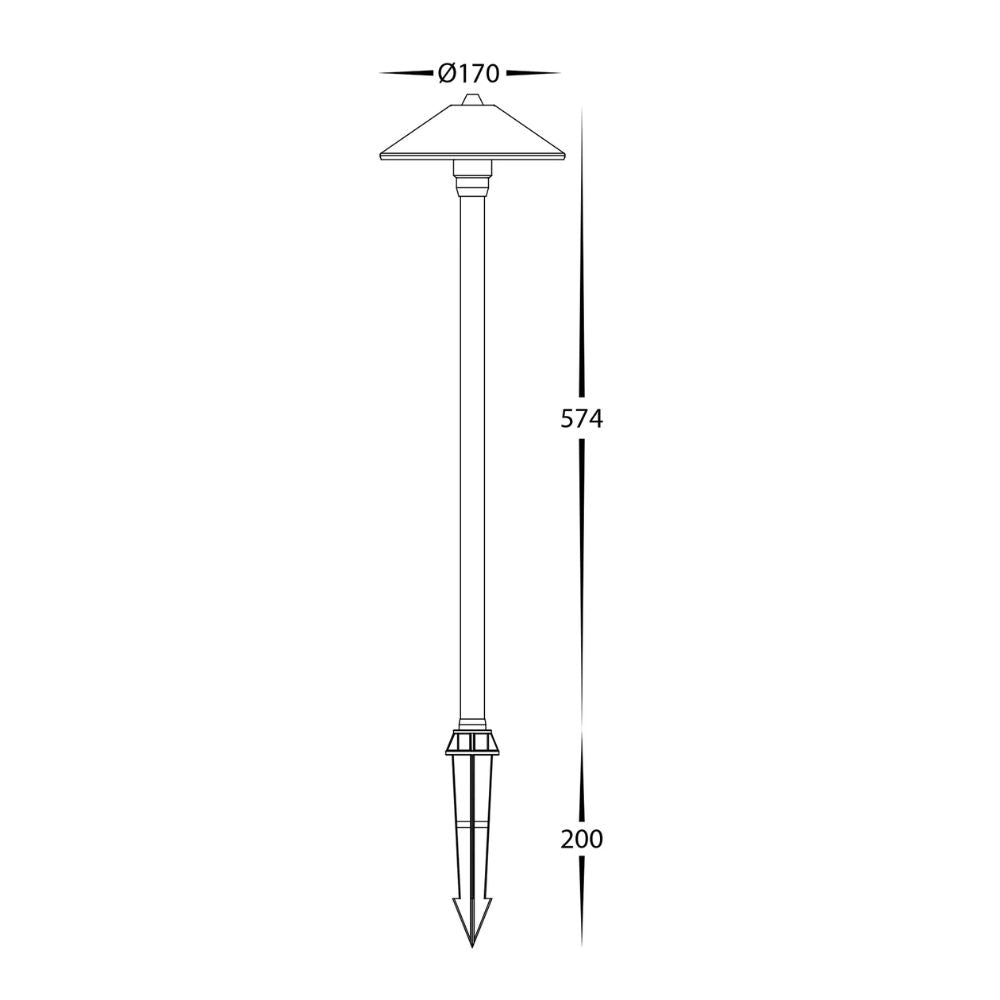 Havit BITTA - 3W LED Tri-Colour Metal Garden Spike Light IP65 - DRIVER REQUIRED-Havit Lighting-Ozlighting.com.au