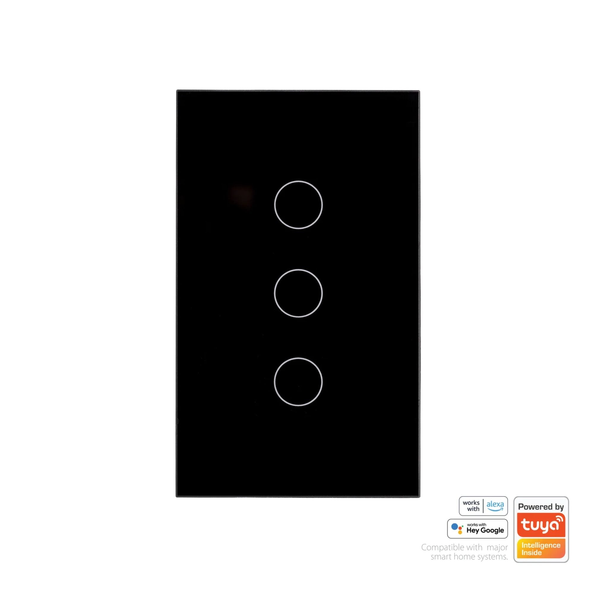 Havit - Black Wifi Gang Wall Switch-Havit Lighting-Ozlighting.com.au