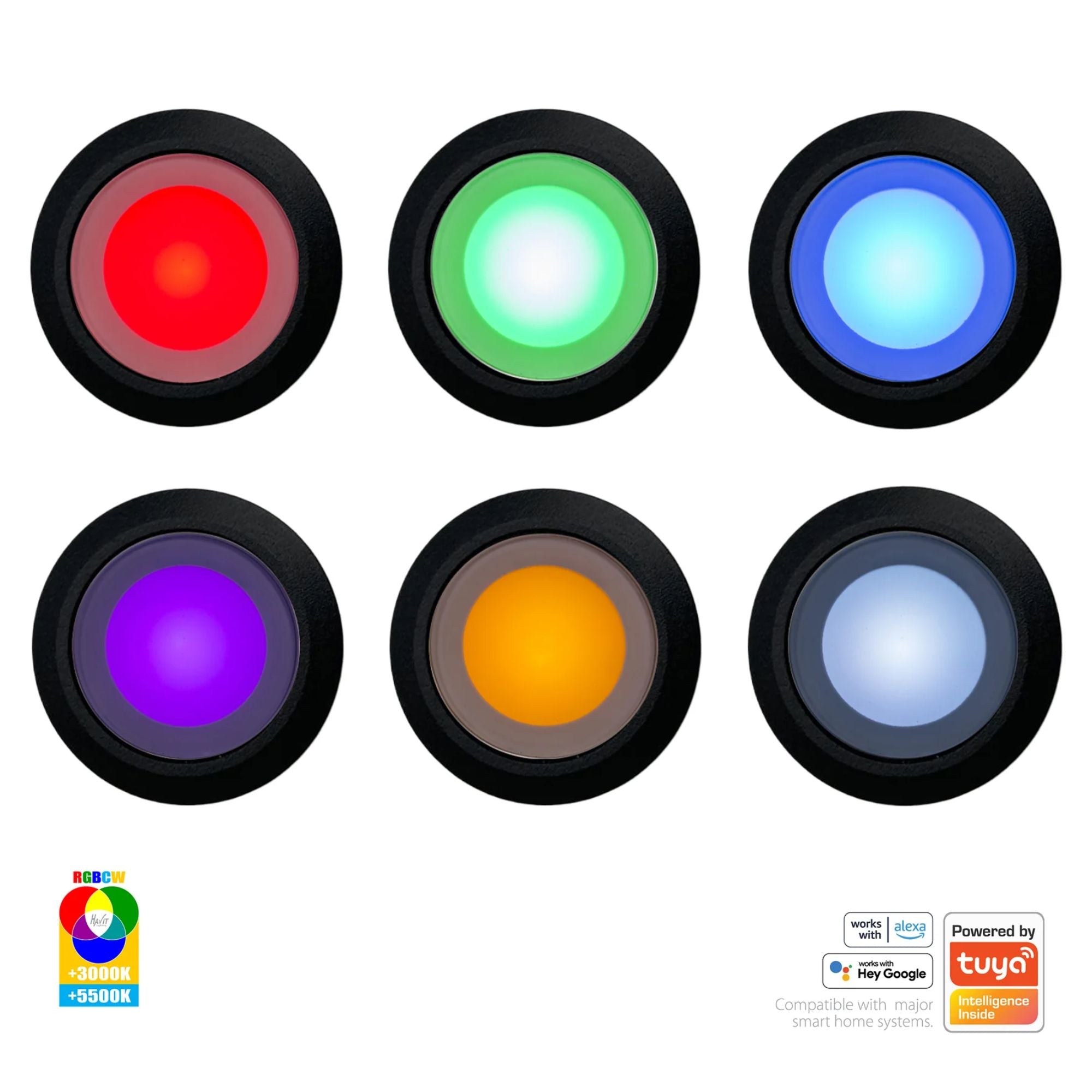 Havit FLAME - 3W CCT/RGBCW Deck Lights-Havit Lighting-Ozlighting.com.au