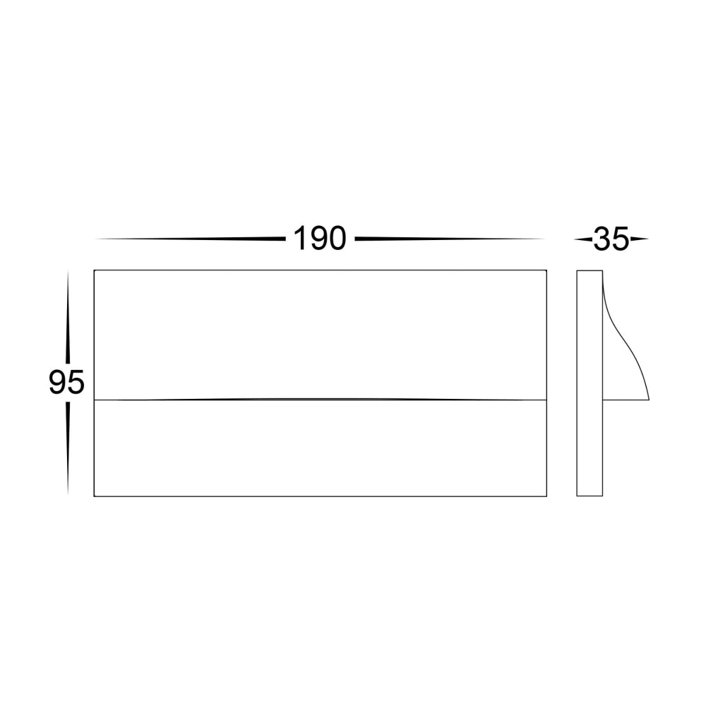 Havit LISCA - 5W 12V Rectangular LED Wall Light-Havit Lighting-Ozlighting.com.au