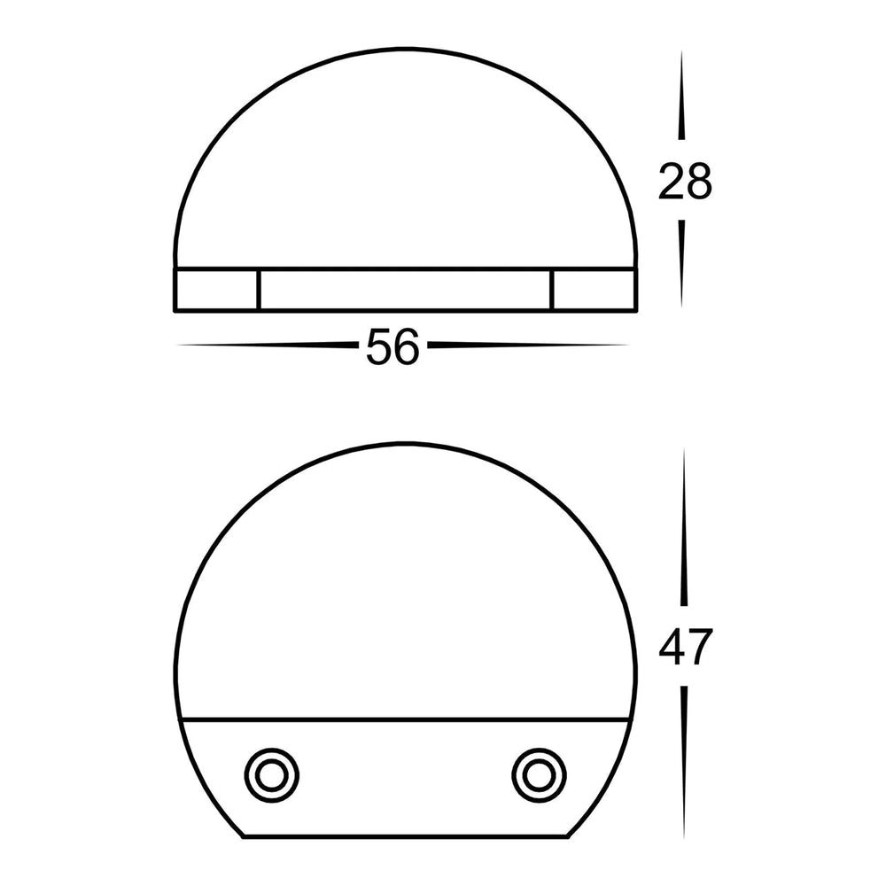 Havit OCCHIO - Surface Mounted Eyelid Step Light 316 Stainless Steel Black 12V-Havit Lighting-Ozlighting.com.au