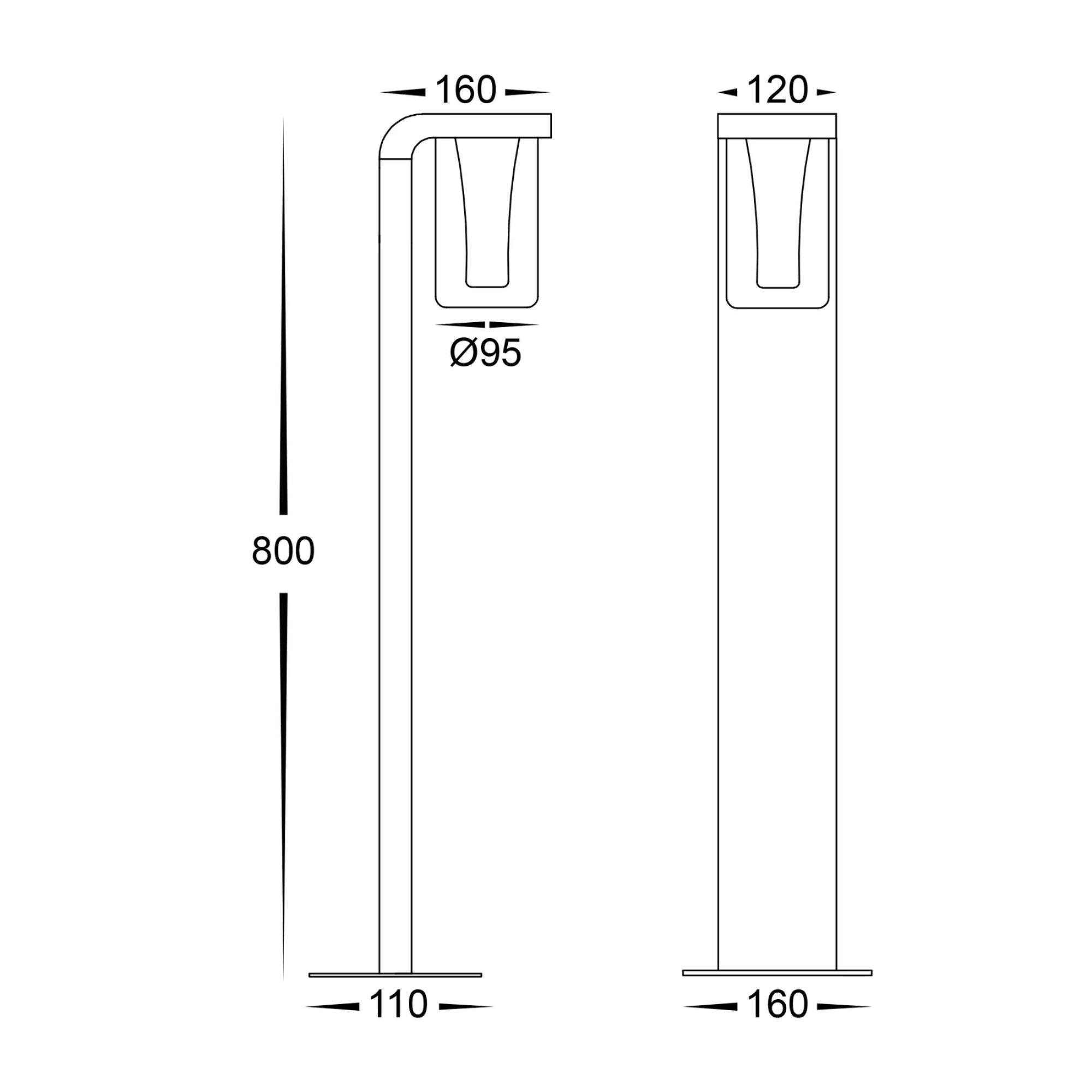 Havit OTANER - 10W LED Bollard Light-Havit Lighting-Ozlighting.com.au