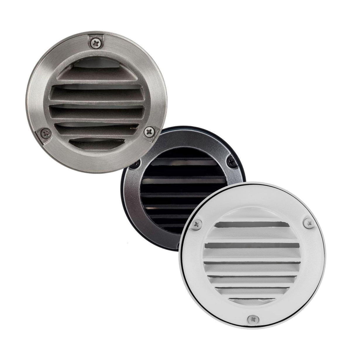 Havit PINTA LED Step Light - 2.3W, 12V DC, Tri-Colour, IP65, Grille, Surface Mount - DRIVER REQUIRED-Havit Lighting-Ozlighting.com.au