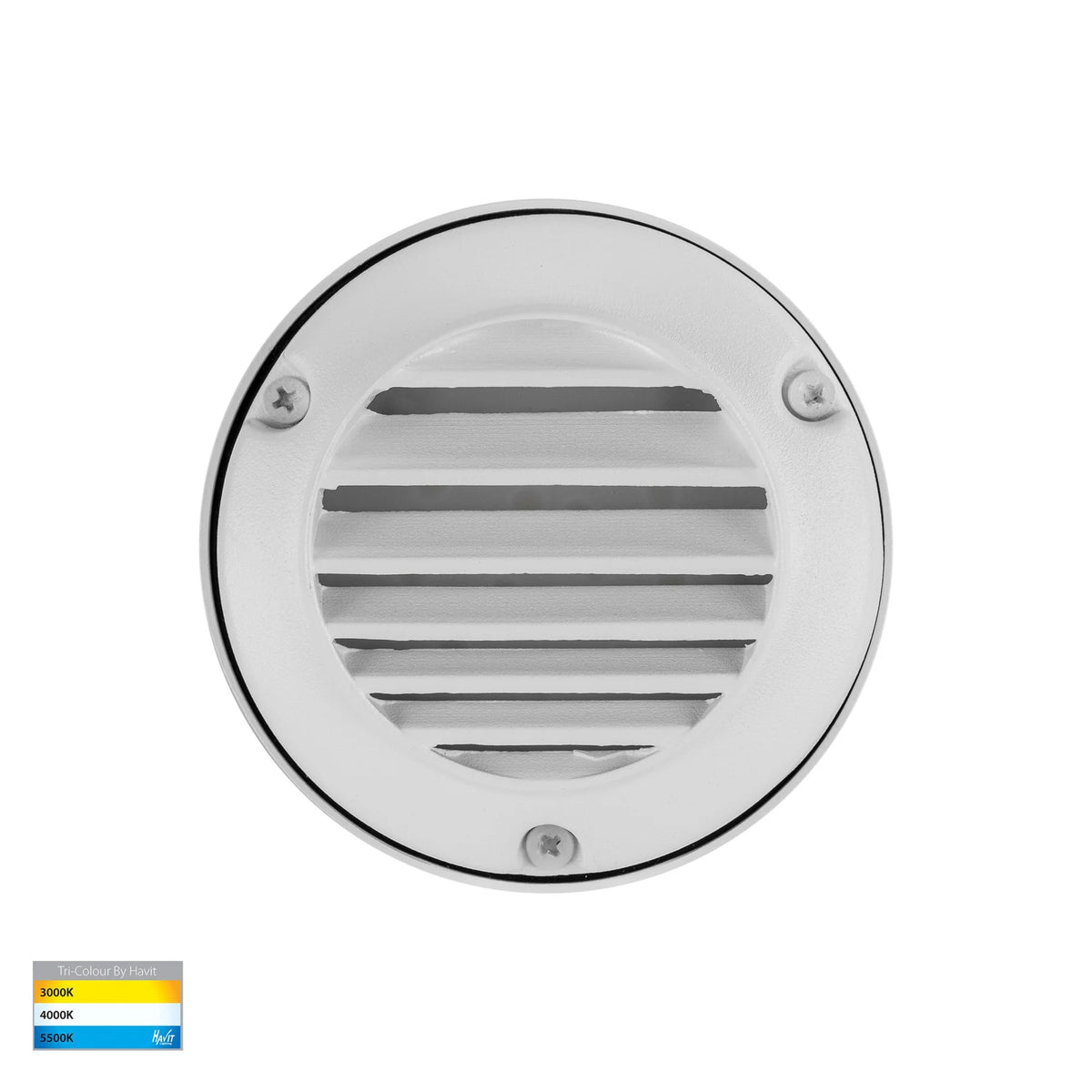 Havit PINTA LED Step Light - 2.3W, 12V DC, Tri-Colour, IP65, Grille, Surface Mount - DRIVER REQUIRED-Havit Lighting-Ozlighting.com.au