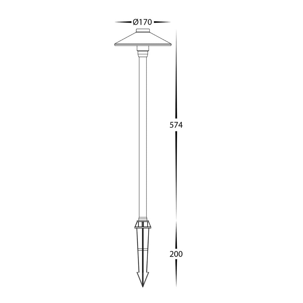 Havit POLARI LED Garden Spike Light - 3W, Tri-Colour, IP65 - DRIVER REQUIRED-Havit Lighting-Ozlighting.com.au