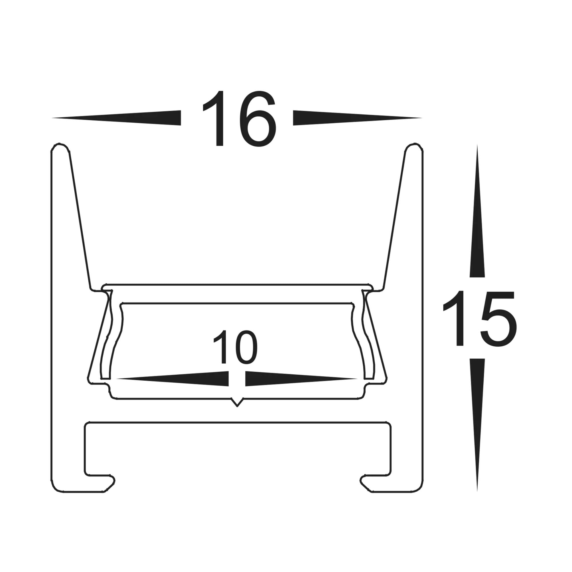 Havit Shallow Square Aluminium Profile-Havit Lighting-Ozlighting.com.au