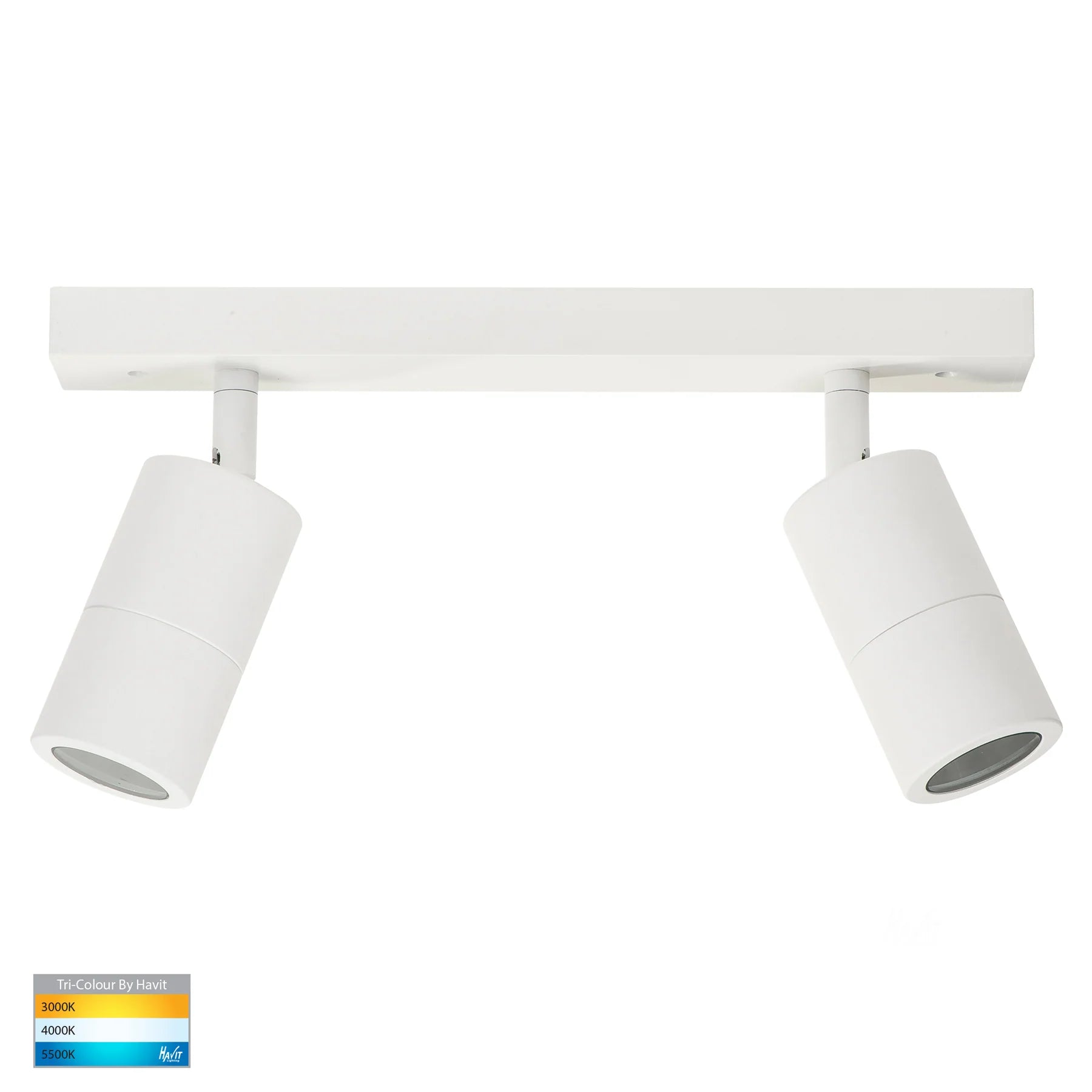 Havit TIVAH - 2/3/4 Light Bar GU10 LED Tri-Colour Adjustable Rail Ceiling Spot Light IP54-Havit Lighting-Ozlighting.com.au