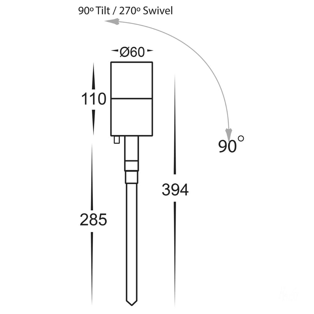 Havit TIVAH - 5W TRI Colour LED Garden Spike Light-Havit Lighting-Ozlighting.com.au