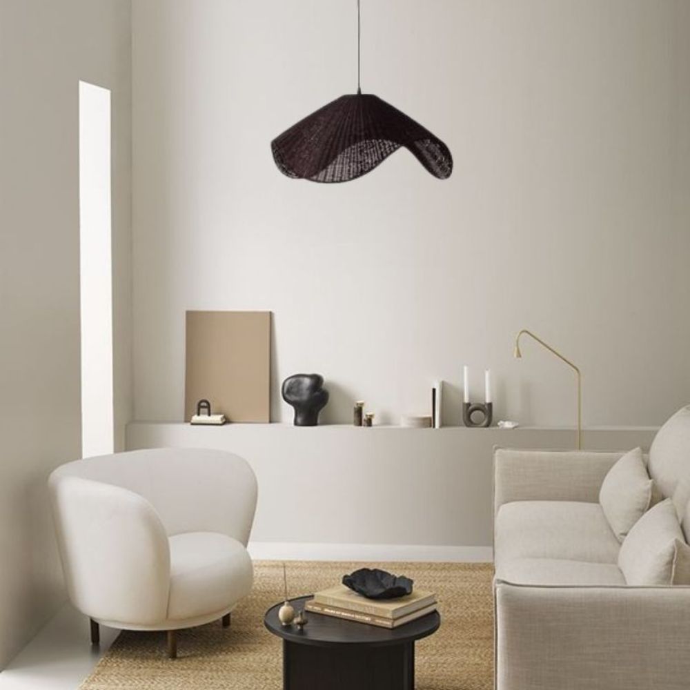 Lexi ADAYA - 1 Light Rattan & Metal Pendant-Lexi Lighting-Ozlighting.com.au