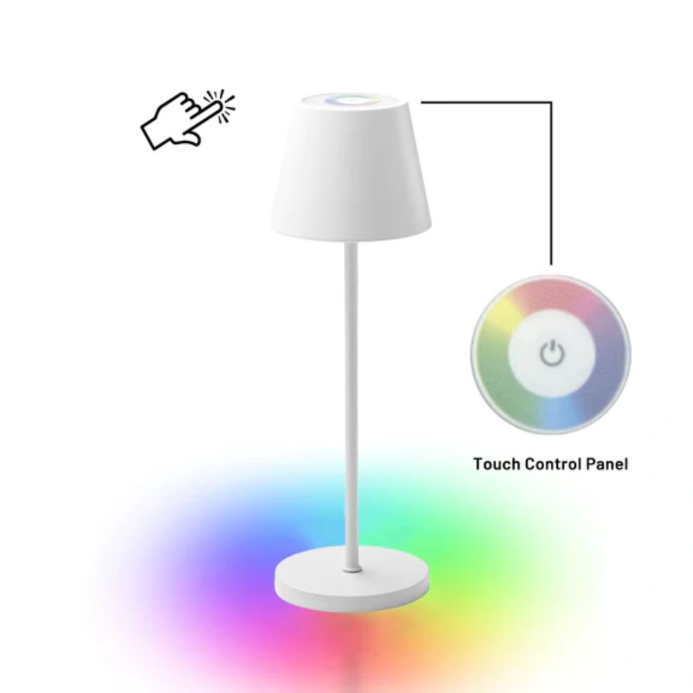 Lexi ENOKI LED Table Lamp - Rechargeable, RGB, IP44-Lexi Lighting-Ozlighting.com.au