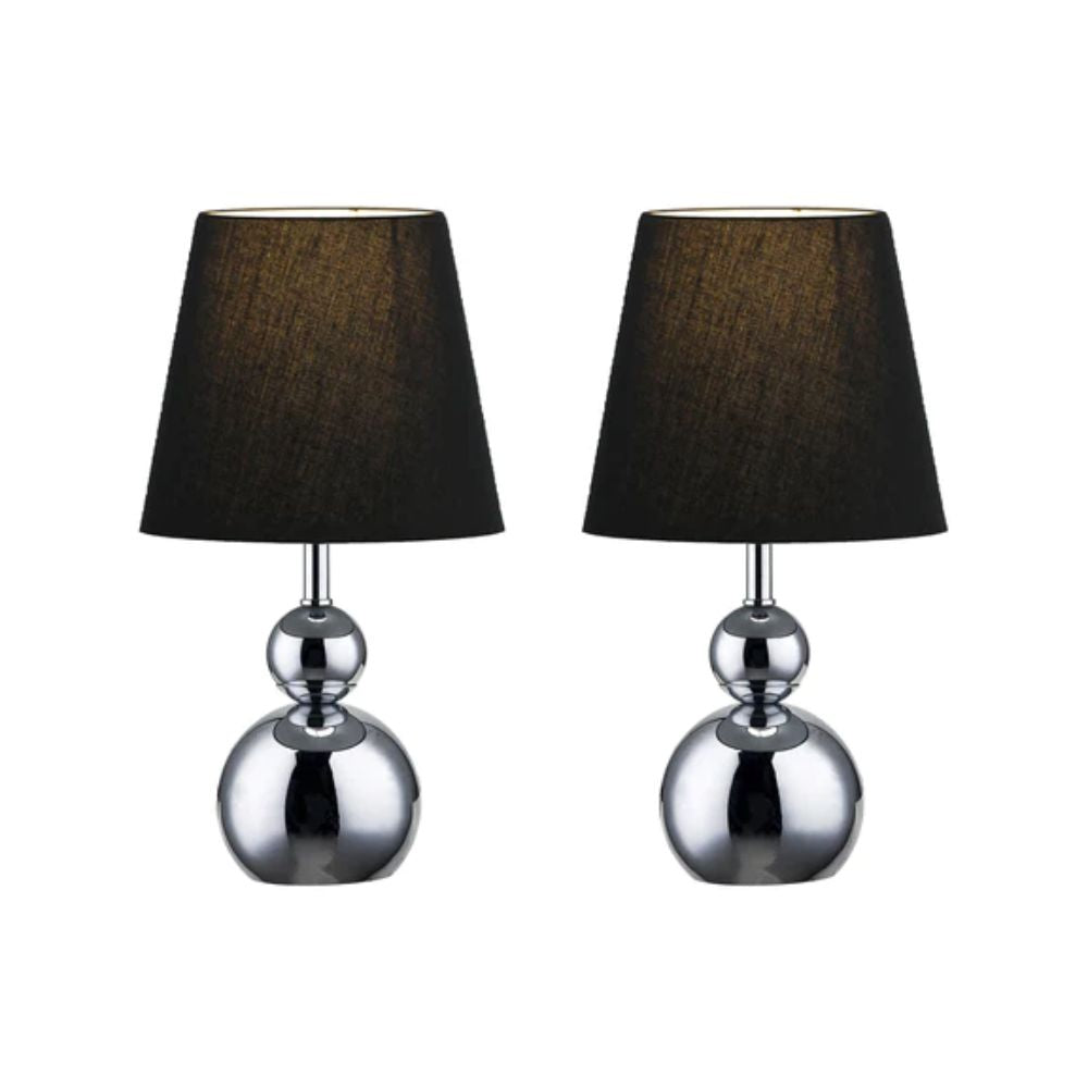 Lexi HULU - Set of 2 Metal Touch Table Lamps-Lexi Lighting-Ozlighting.com.au