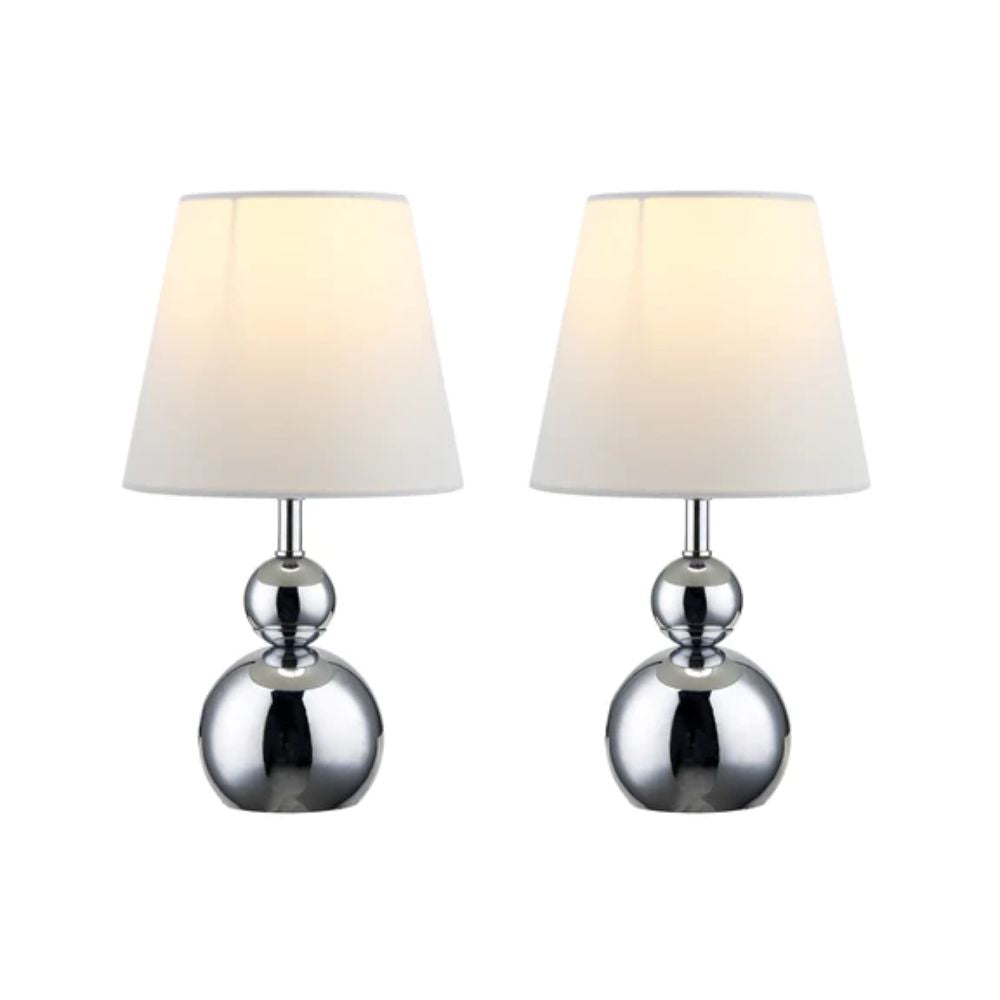 Lexi HULU - Set of 2 Metal Touch Table Lamps-Lexi Lighting-Ozlighting.com.au