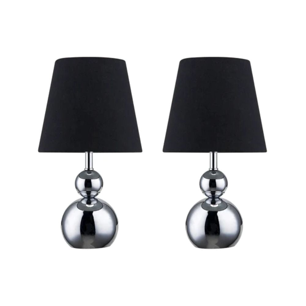 Lexi HULU - Set of 2 Metal Touch Table Lamps-Lexi Lighting-Ozlighting.com.au