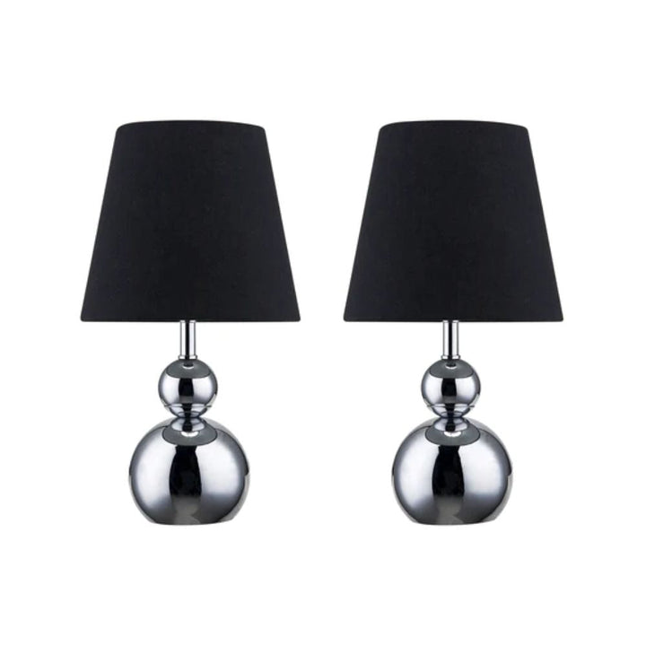 Lexi HULU - Set of 2 Metal Touch Table Lamps-Lexi Lighting-Ozlighting.com.au