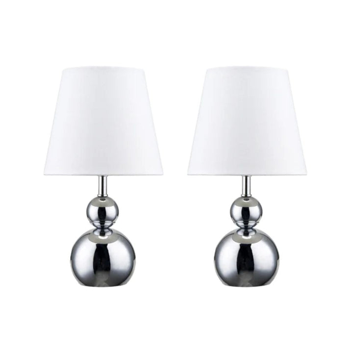 Lexi HULU - Set of 2 Metal Touch Table Lamps-Lexi Lighting-Ozlighting.com.au