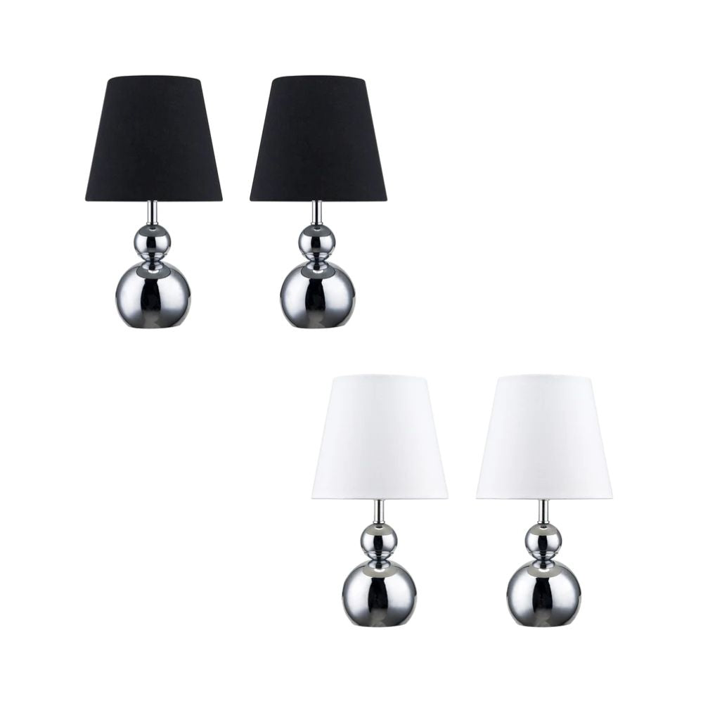 Lexi HULU - Set of 2 Metal Touch Table Lamps-Lexi Lighting-Ozlighting.com.au