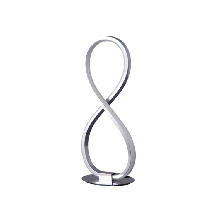 Lexi INFINITE - LED Chrome-Coloured Metal Table Lamp 2900K-Lexi Lighting-Ozlighting.com.au