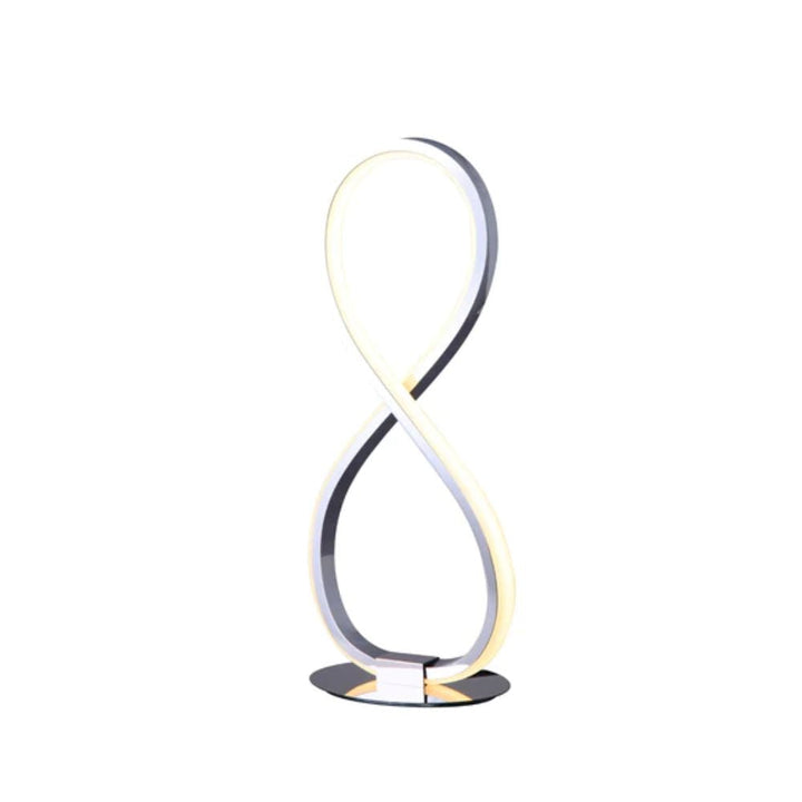 Lexi INFINITE - LED Chrome-Coloured Metal Table Lamp 2900K-Lexi Lighting-Ozlighting.com.au