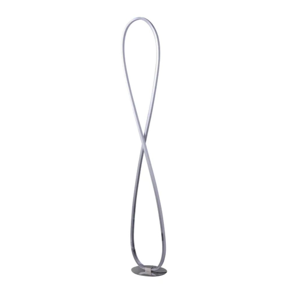 Lexi INFINITE LED Floor Lamp - Chrome, 2900K-Lexi Lighting-Ozlighting.com.au