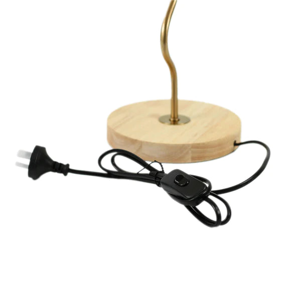 Lexi KALMAR - Metal & Wood Table Lamp-Lexi Lighting-Ozlighting.com.au