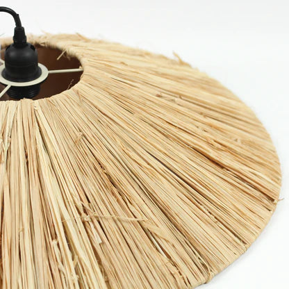 Lexi LUCIA - Raffia & Metal LED Pendant-Lexi Lighting-Ozlighting.com.au