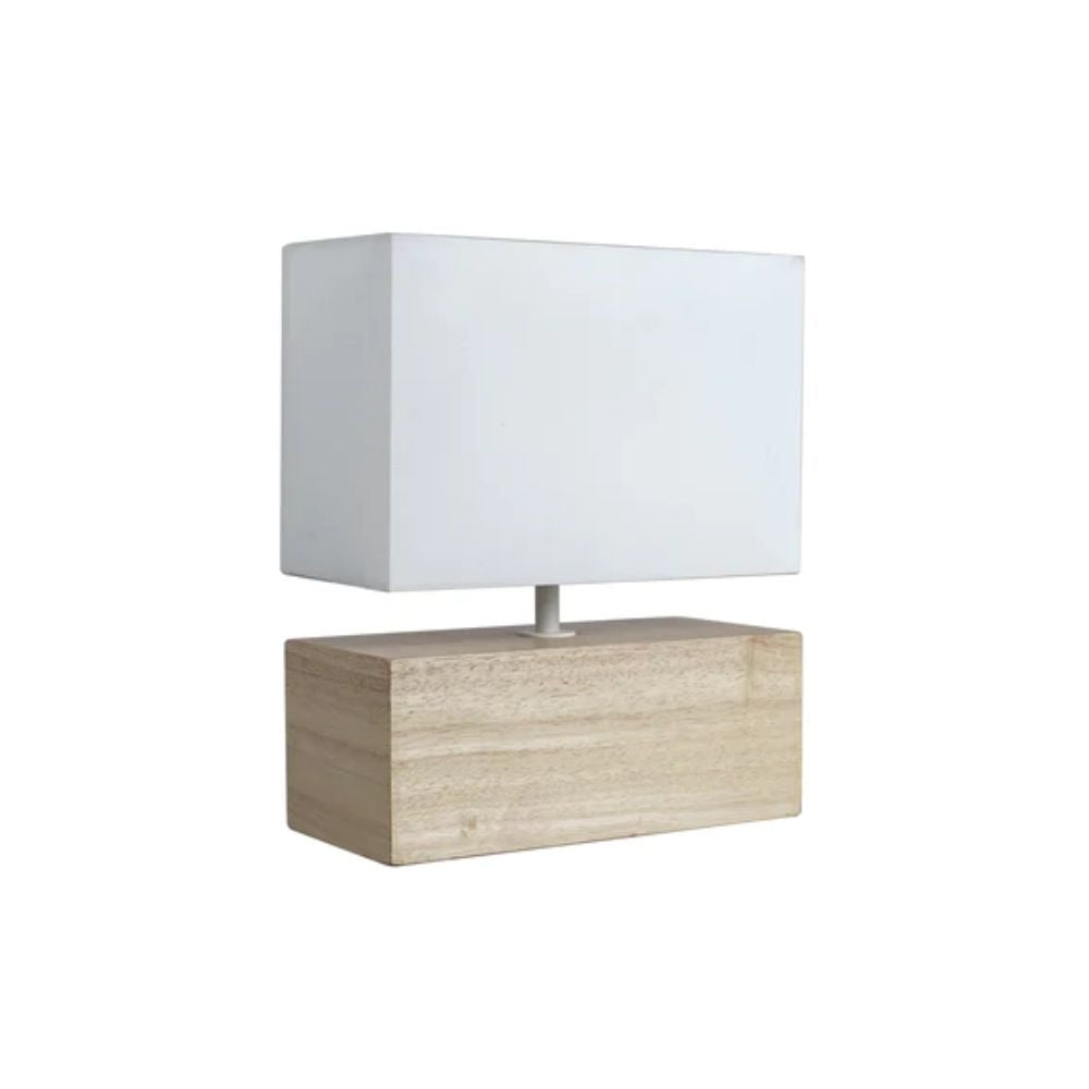 Lexi MANO - Rubber Wood Rectangular Table Lamp-Lexi Lighting-Ozlighting.com.au