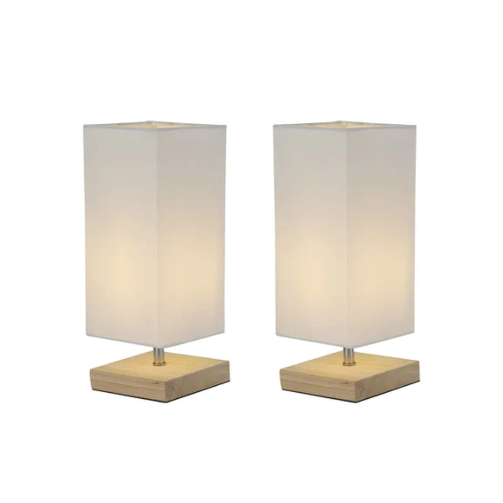 Lexi MANO - Set of 2 Cylinder/Square Table Lamp-Lexi Lighting-Ozlighting.com.au