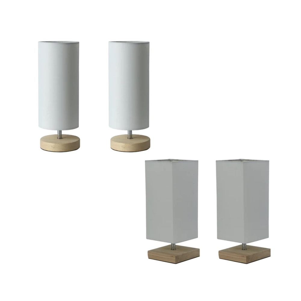 Lexi MANO - Set of 2 Cylinder/Square Table Lamp-Lexi Lighting-Ozlighting.com.au