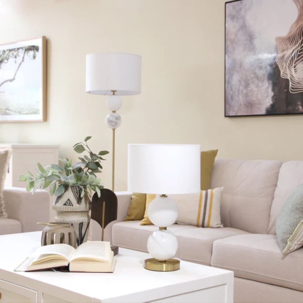 Lexi MURANO - Glass & Metal Table Lamp-Lexi Lighting-Ozlighting.com.au