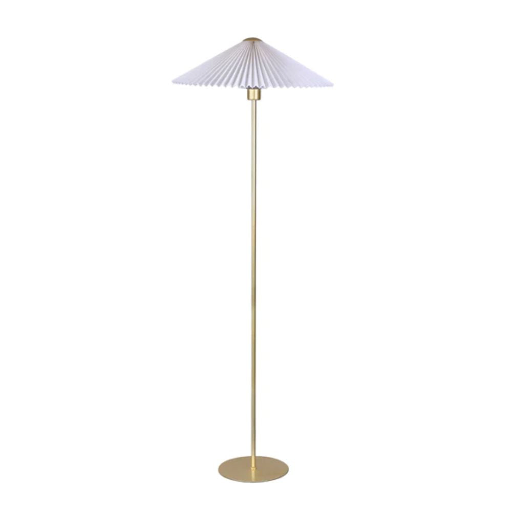 Lexi PECK - Metal Floor Lamp with Pleated Shade-Lexi Lighting-Ozlighting.com.au