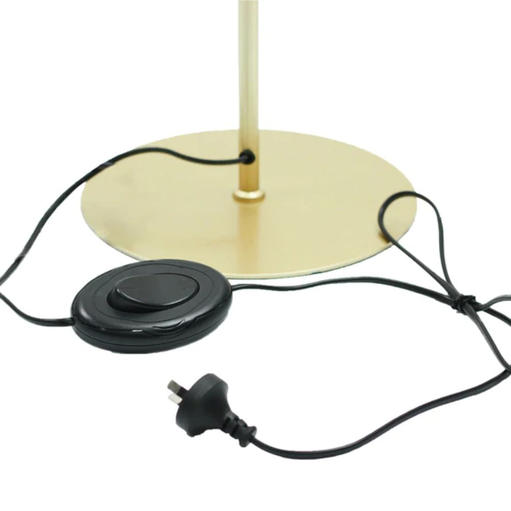 Lexi PECK - Metal Floor Lamp with Pleated Shade-Lexi Lighting-Ozlighting.com.au