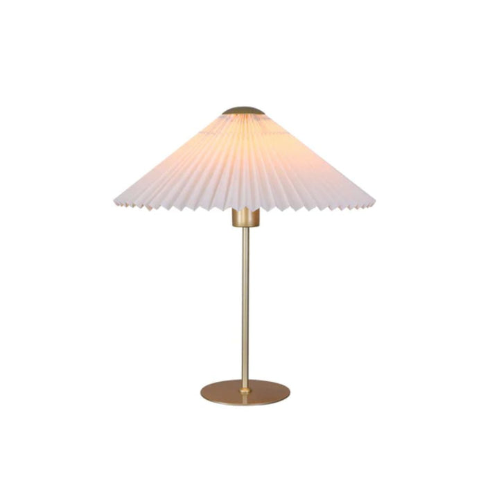 Lexi PECK - Metal Table Lamp with Pleated Shade-Lexi Lighting-Ozlighting.com.au
