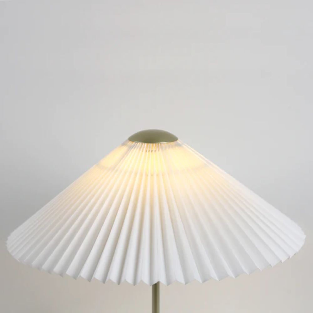 Lexi PECK - Metal Table Lamp with Pleated Shade-Lexi Lighting-Ozlighting.com.au