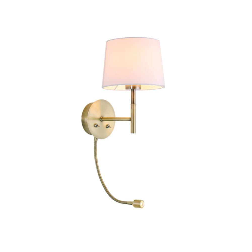Lexi RILEY - Metal Wall Light with Adjustable Reading Spotlight-Lexi Lighting-Ozlighting.com.au