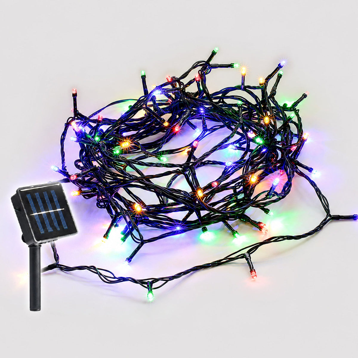 Lexi Solar 420 LED Fairy Light Chain Dark Green Cable-Lexi Lighting-Ozlighting.com.au