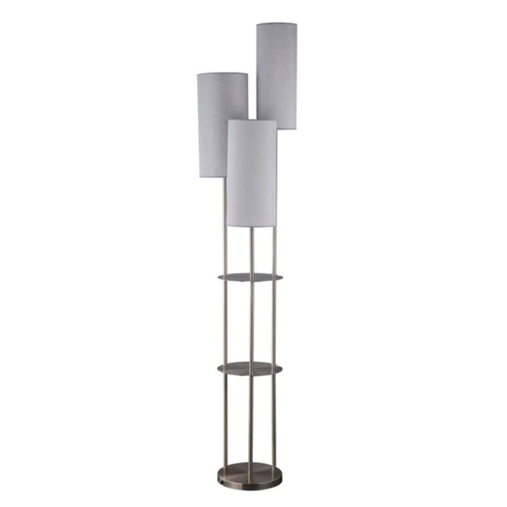 Lexi TRIO - 3-Light Cluster Metal & Fabric Floor Lamp-Lexi Lighting-Ozlighting.com.au