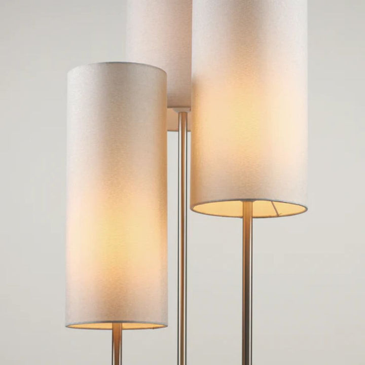 Lexi TRIO - 3-Light Cluster Metal & Fabric Floor Lamp-Lexi Lighting-Ozlighting.com.au