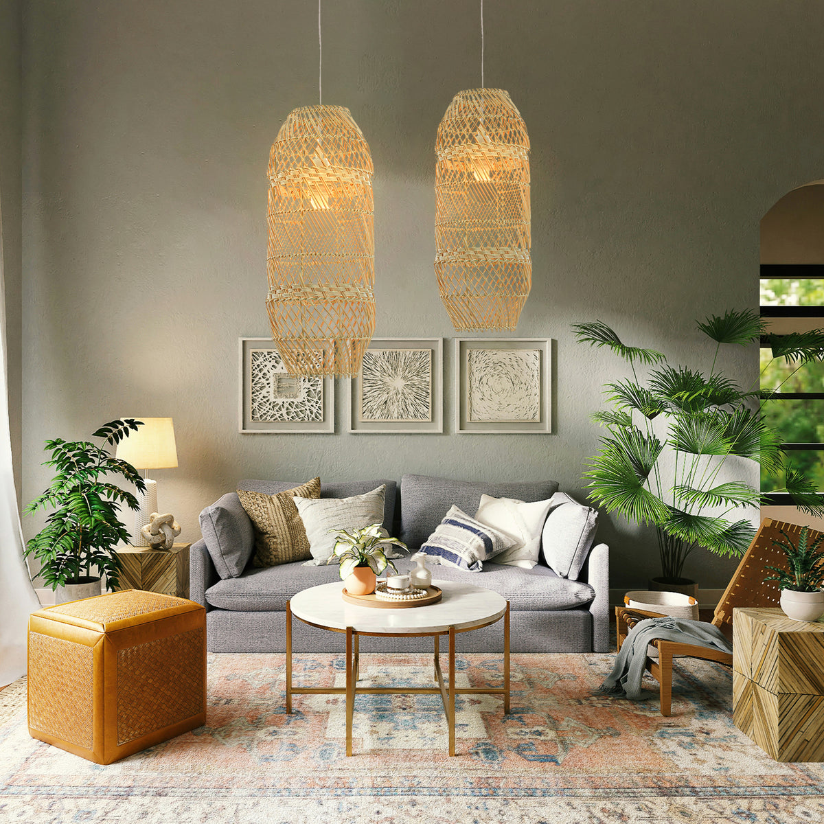 Lexi ZINNIA Pendant - 1 Light, Large-Lexi Lighting-Ozlighting.com.au
