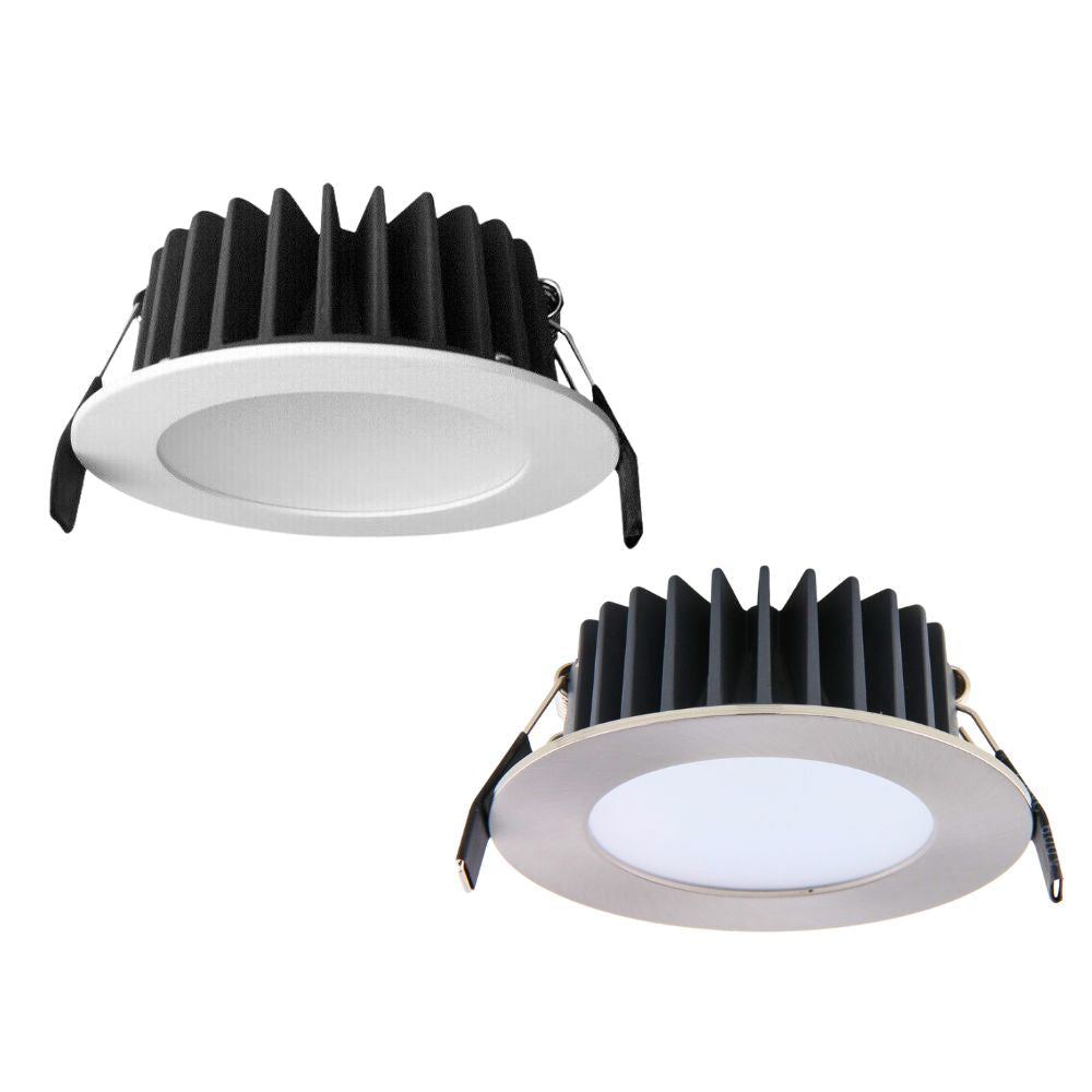 Lummax DL9012 LED Downlight - 12W, Dimmable, IP44, Round, Flat Face-Lummax-Ozlighting.com.au