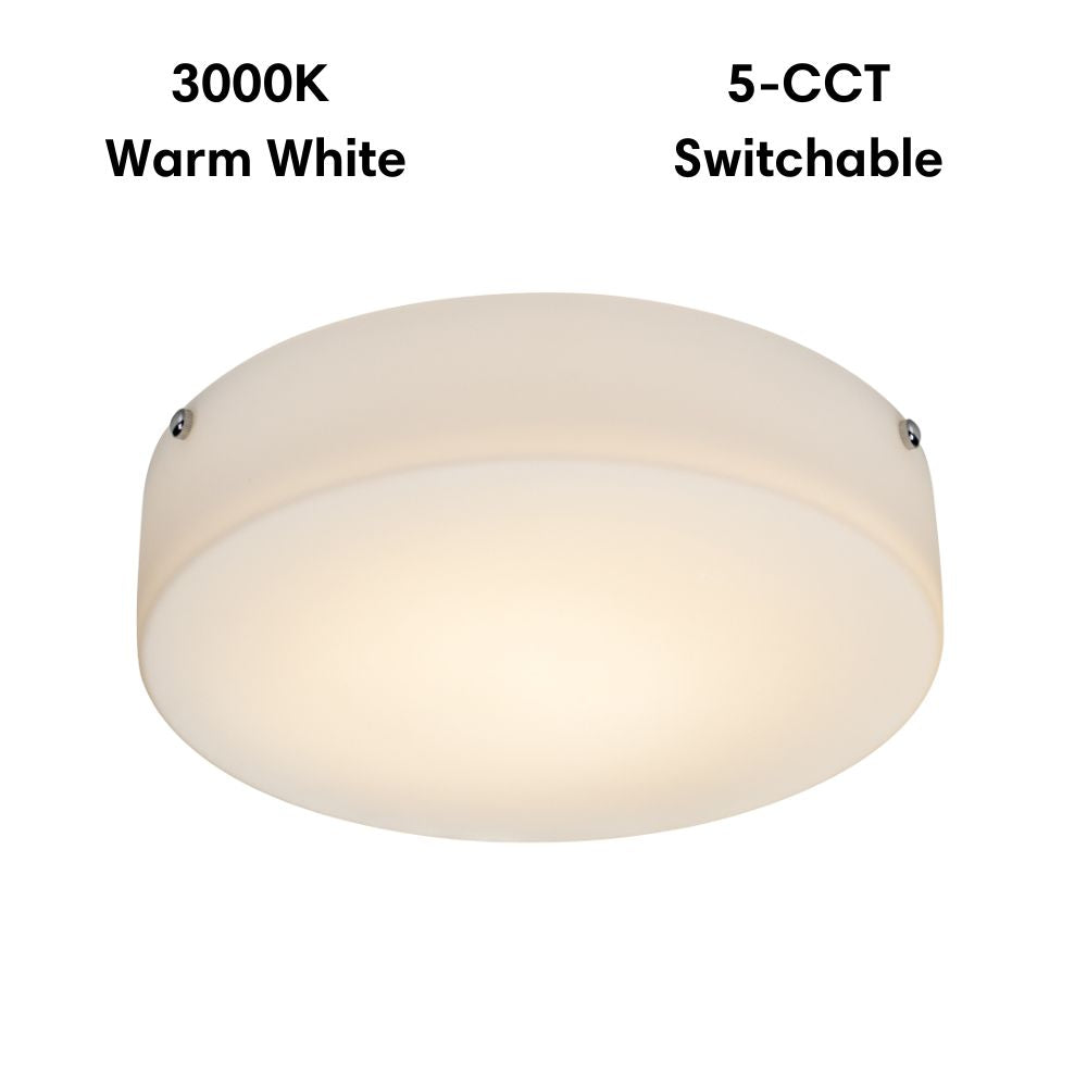 Lummax LM-108-40 LED Ceiling Light - 24W, 37cm, 5-CCT, Dimmable, IP20, Round, Opal Glass-Lummax-Ozlighting.com.au
