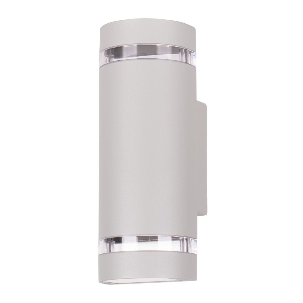 Lummax LM-8271/R.SIL Up/Down Wall Light - 2XGU10, IP44, Silver-Lummax-Ozlighting.com.au