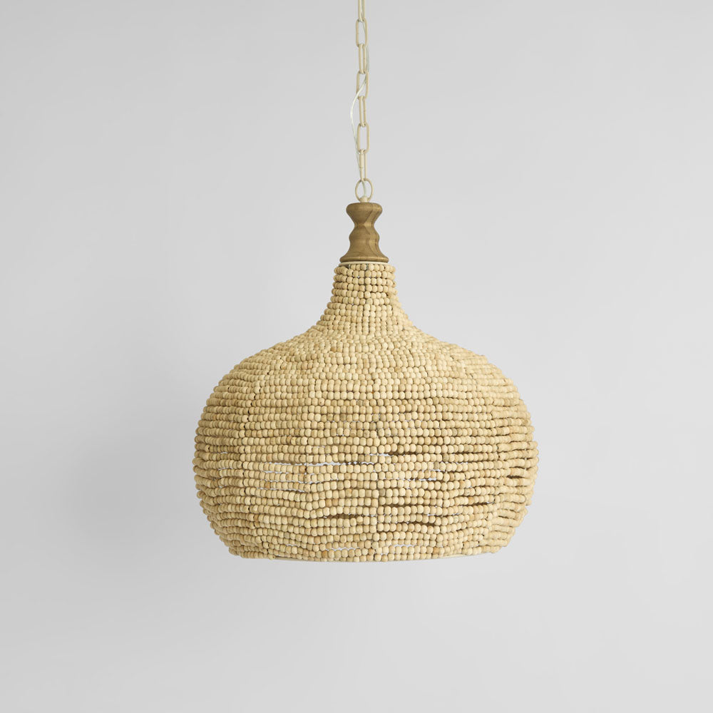 MRD Home BOHO Wooden Bead Pendant Light-MRD HOME-Ozlighting.com.au
