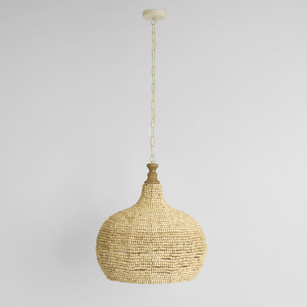 MRD Home BOHO Wooden Bead Pendant Light-MRD HOME-Ozlighting.com.au